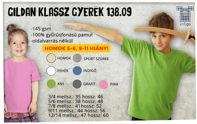 Gildan klassz gyerek